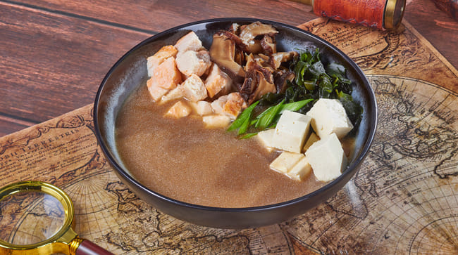 Блюдо Суп Мисо японский сливочный с курицей меню Мир Суши Суп Мисо японский сливочный с курицей Супы и салаты в Прокопьевске