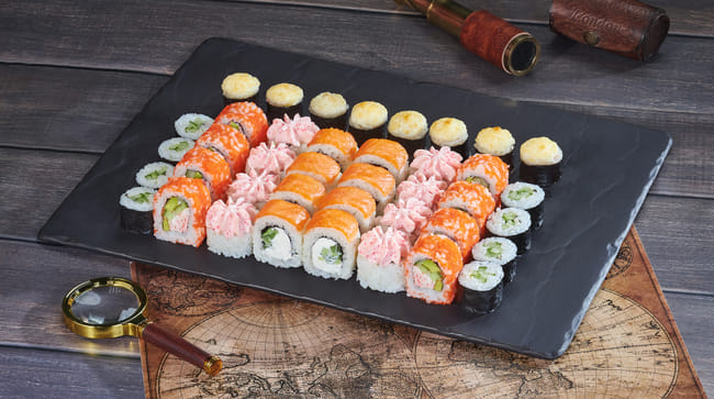 Блюдо Сет Сахалин меню Мир Суши Сет Сахалин Сеты в Кирове