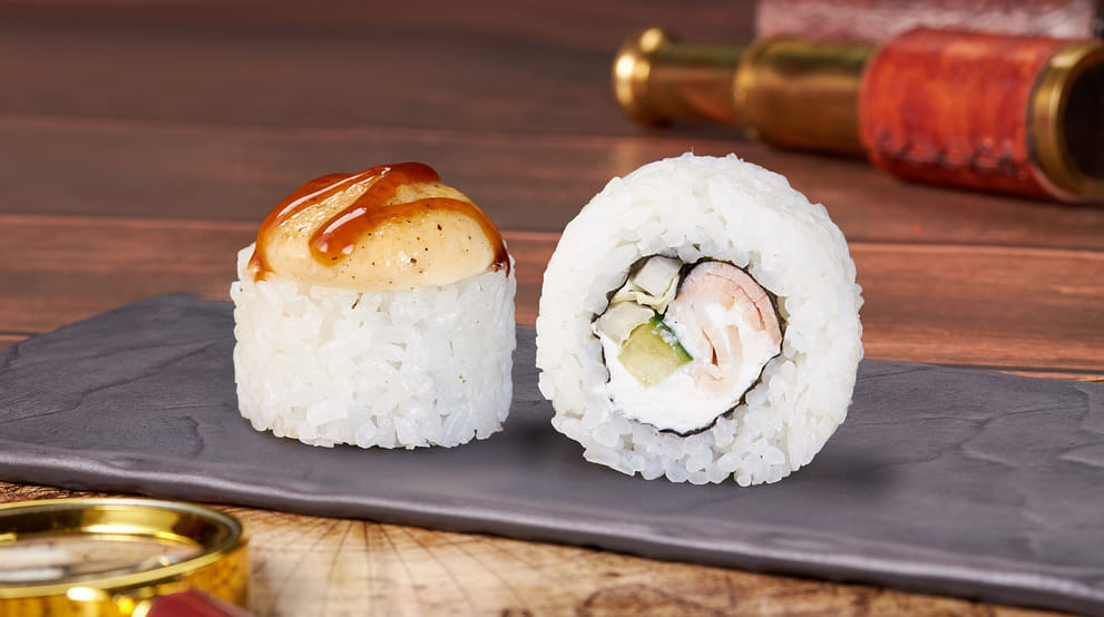 Блюдо Ролл Анапский с беконом меню Мир Суши Ролл Анапский с беконом - Роллы - Мир Суши, Барнаул