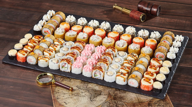 Блюдо Сет Евразия меню Мир Суши Сет Евразия Главная в Усинске