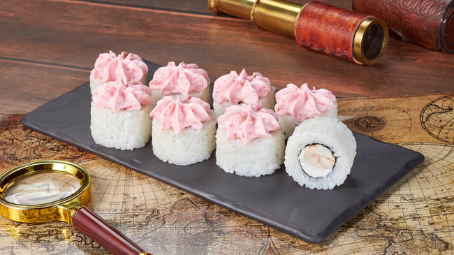 Блюдо Ролл Фудзияма с курицей меню Мир Суши Ролл Фудзияма с курицей Роллы в Уссурийске