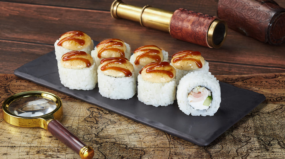 Блюдо Ролл Анапский с беконом меню Мир Суши Ролл Анапский с беконом - Роллы - Мир Суши, Барнаул