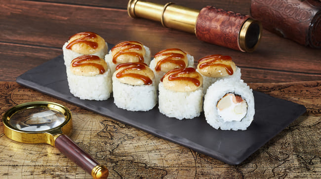 Блюдо Ролл Анапский меню Мир Суши Ролл Анапский Роллы в Новом Уренгое