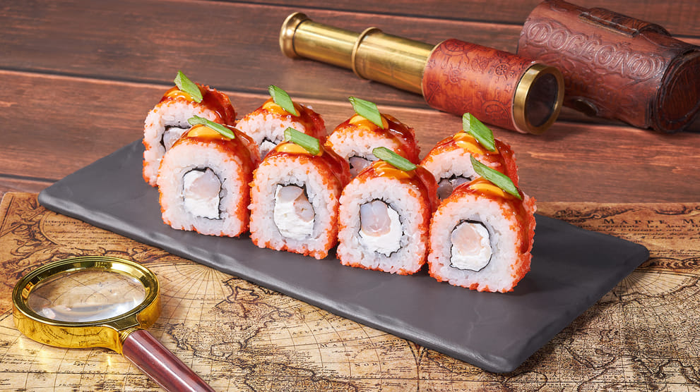 Блюдо Ролл Китайская креветка меню Мир Суши Ролл Китайская креветка - Роллы - Мир Суши, Мегион