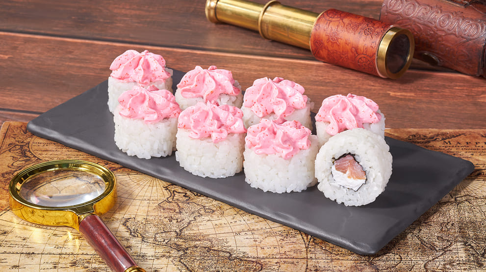 Блюдо Ролл Кракатау с копченой кетой меню Мир Суши Ролл Кракатау с копченой кетой - Роллы - Мир Суши, Мегион