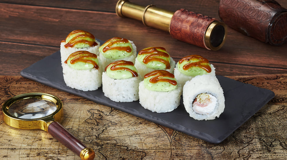 Блюдо Ролл Пермский с беконом меню Мир Суши Ролл Пермский с беконом - Роллы - Мир Суши, Барнаул