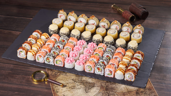 Блюдо Сет Корея меню Мир Суши Сет Корея Сеты в Альметьевске