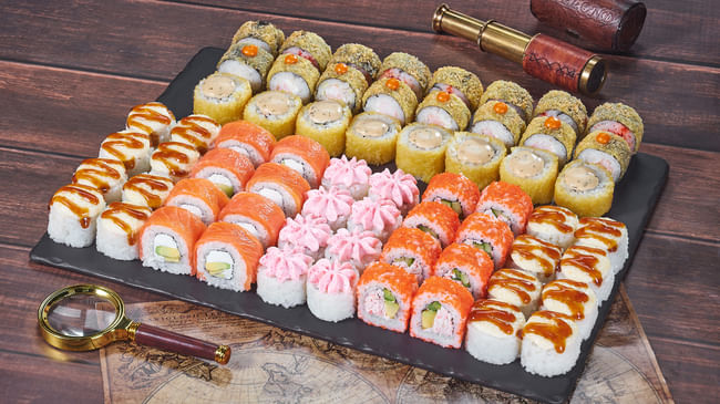 Блюдо Сет Лаваль меню Мир Суши Сет Лаваль Сеты в Подольске