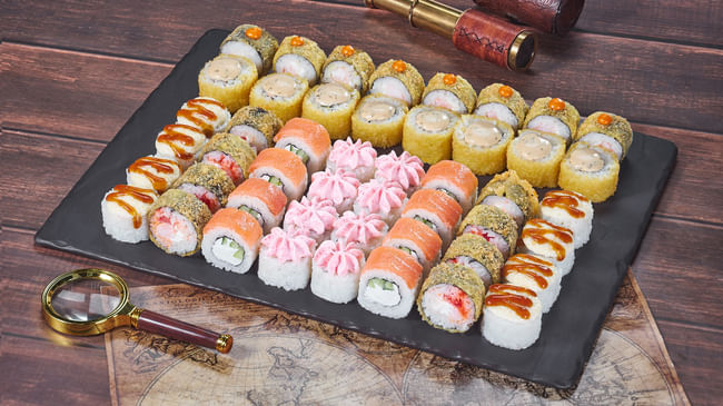 Блюдо Сет Нанайма меню Мир Суши Сет Нанайма Сеты в Подольске