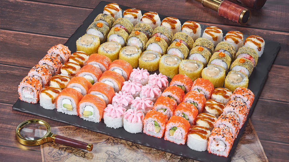 Блюдо Сет Питерборо меню Мир Суши Сет Питерборо - Сеты - Мир Суши, Нижневартовск