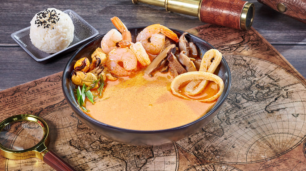 Блюдо Суп Том Ям бирменский меню Мир Суши Суп Том Ям бирменский - Супы и салаты - Мир Суши, Северск